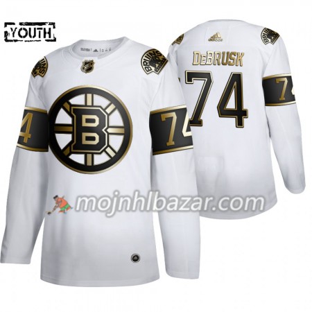 Dresovi Boston Bruins Jake DeBrusk 74 Adidas 2019-2020 Golden Edition Bijela Authentic - Dječji Dresovi Boston Bruins Jake DeBrusk 74 Adidas 2019-2020 Golden Edition Bijela Authentic - Dječji
